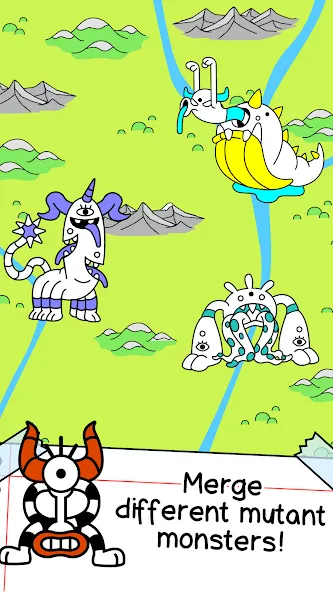 Monster Evolution: Merge Game (Монстер Эволюшн) [МОД: Деньги, Монеты и Меню MOD] Screenshot 3