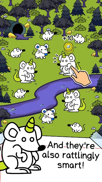 Mouse Evolution: Mutant Rats (Маус Эволюшн) [МОД: Деньги, Монеты и Меню MOD] Screenshot 2