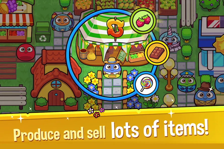 My Boo Town: City Builder Game (Май Бу Таун) [МОД: Меню, Бесконечные монеты и Открытые уровни] Screenshot 5