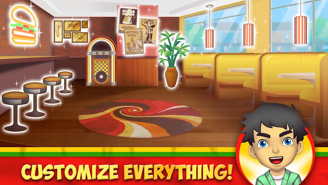 My Burger Shop 2: Food Game (Мой Бургер Шоп 2) [МОД: Бесконечные деньги, Монеты и Мега MOD] Screenshot 2