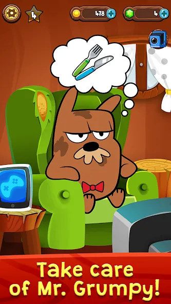 My Grumpy: Funny Virtual Pet (Май Грампи) [МОД: Бесконечные деньги, Монеты и Мега MOD] Screenshot 1