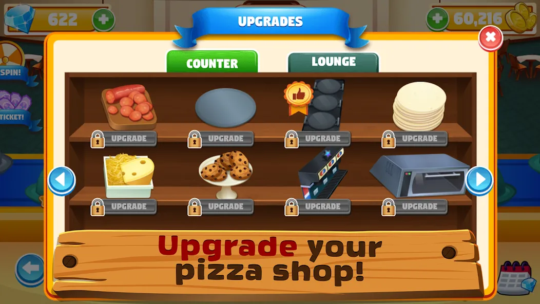 My Pizza Shop 2: Food Games (Мой Пиццерия 2) [МОД: Деньги, Монеты и Меню MOD] Screenshot 3