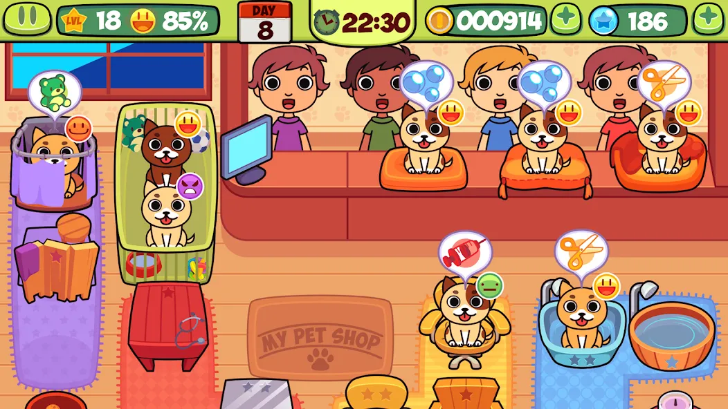 My Virtual Pet Shop: Animals (Мой Виртуальный Зоомагазин) [МОД: Бесконечные деньги, Монеты и Мега MOD] Screenshot 2