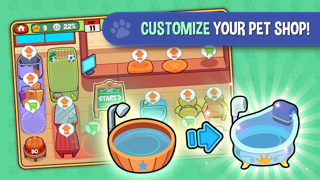 My Virtual Pet Shop: Animals (Мой Виртуальный Зоомагазин) [МОД: Бесконечные деньги, Монеты и Мега MOD] Screenshot 3