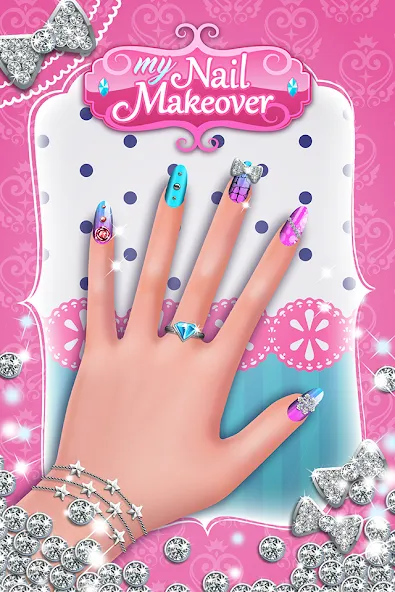 My Nail Makeover: Nail Salon (Моя маникюрная переменка) [МОД: Все открыто, Дополнительные деньги и Меню MOD] Screenshot 1
