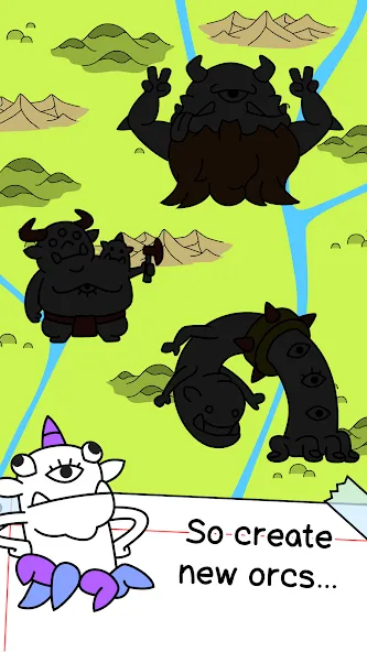 Orc Evolution: Create Monsters (Орк Эволюшн) [МОД: Деньги, Монеты и Меню MOD] Screenshot 3