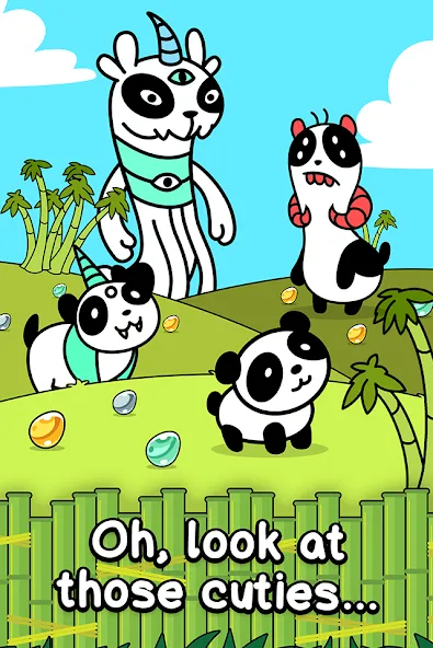 Panda Evolution: Idle Clicker (Панда Эволюция) [МОД: Деньги, Монеты и Меню MOD] Screenshot 1