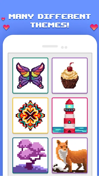 Pixelicious: Color Daily Pixel (Пикселическ) [МОД: Много монет, Открытые уровни и Мега MOD] Screenshot 2