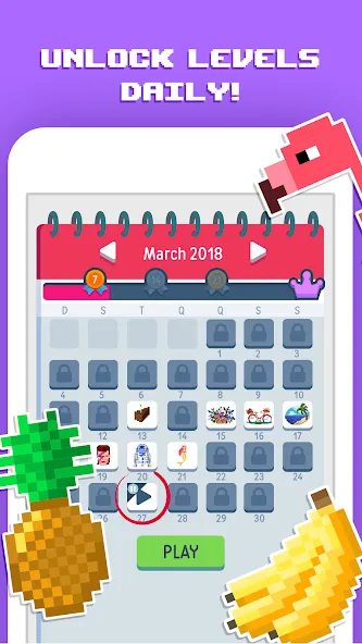 Pixelicious: Color Daily Pixel (Пикселическ) [МОД: Много монет, Открытые уровни и Мега MOD] Screenshot 4