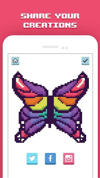 Pixelicious: Color Daily Pixel (Пикселическ) [МОД: Много монет, Открытые уровни и Мега MOD] Screenshot 5