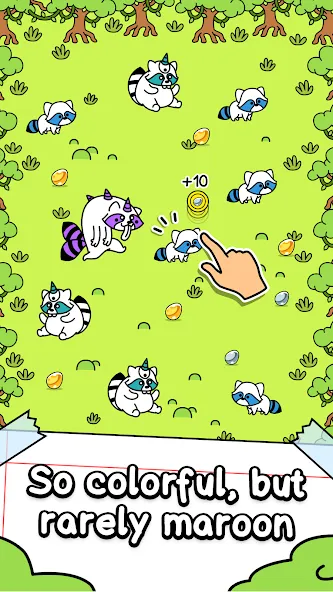 Raccoon Evolution: Idle Mutant (Раккун Эволюция) [МОД: Бесконечные деньги, Монеты и Мега MOD] Screenshot 2