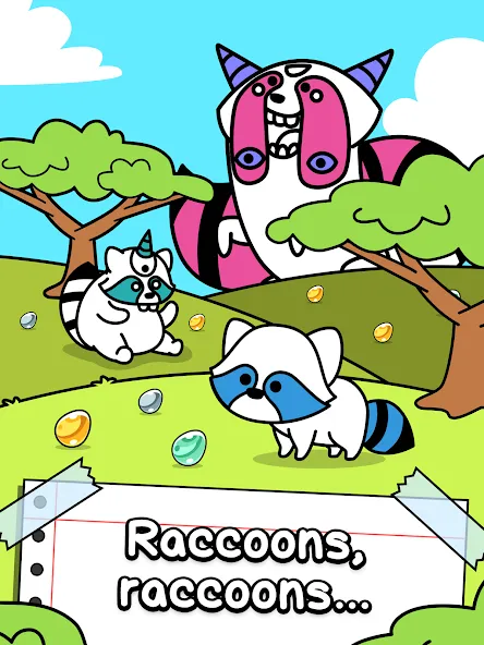 Raccoon Evolution: Idle Mutant (Раккун Эволюция) [МОД: Бесконечные деньги, Монеты и Мега MOD] Screenshot 5