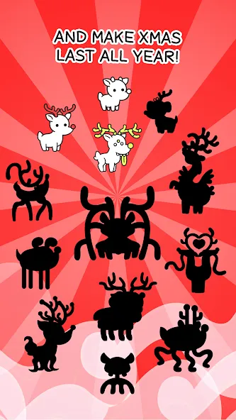 Reindeer Evolution: Idle Game (Рейндир Эволюция) [МОД: Меню, Бесконечные монеты и Открытые уровни] Screenshot 4