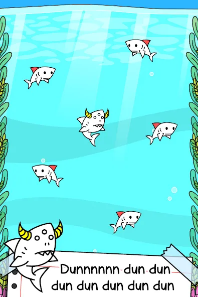 Shark Evolution: Idle Game (Шарк Эволюшн) [МОД: Меню, Бесконечные монеты и Открытые уровни] Screenshot 2