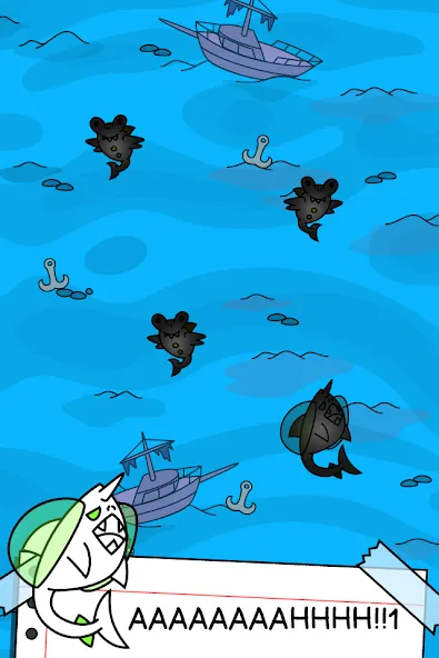 Shark Evolution: Idle Game (Шарк Эволюшн) [МОД: Меню, Бесконечные монеты и Открытые уровни] Screenshot 3