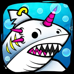 Скачать Shark Evolution: Idle Game (Шарк Эволюшн) [МОД: Меню, Бесконечные монеты и Открытые уровни] | Взлом Shark Evolution: Idle Game на Андроид