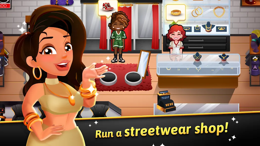 Hip Hop Salon Dash Beauty Game (Хипхоп салон Дэш красивая игра) [МОД: Много монет, Открытые уровни и Мега MOD] Screenshot 1
