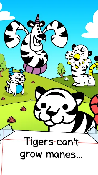 Tiger Evolution Idle Wild Cats (Тигровая эволюция дикие кошки) [МОД: Много монет, Открытые уровни и Мега MOD] Screenshot 1