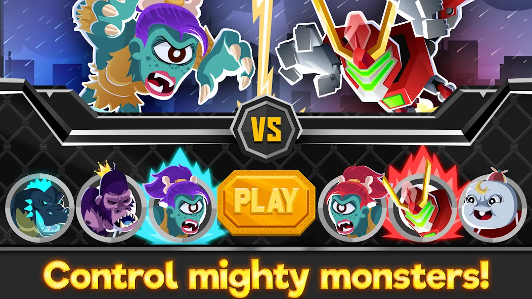 UFB Rampage: Monster Fight (УФБ Рэмпейдж) [МОД: Меню, Бесконечные монеты и Открытые уровни] Screenshot 3