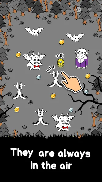 Vampire Evolution: Idle Horror (Вампирская эволюция) [МОД: Все открыто, Дополнительные деньги и Меню MOD] Screenshot 2
