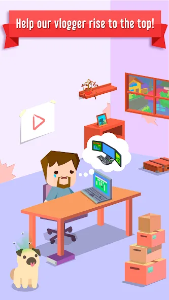 Vlogger Go Viral: Tuber Life (Влогер Стань Вирусным) [МОД: Бесконечные деньги, Монеты и Мега MOD] Screenshot 1