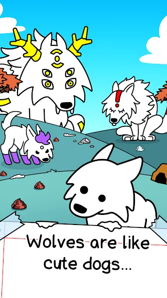 Wolf Evolution: Merge Wild Dog (Вульф Эволюшн) [МОД: Деньги, Монеты и Меню MOD] Screenshot 1