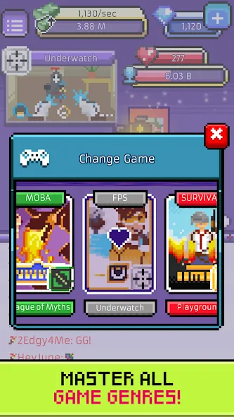 xStreamer: Idle Simulator Game (хСтример) [МОД: Все открыто, Дополнительные деньги и Меню MOD] Screenshot 2