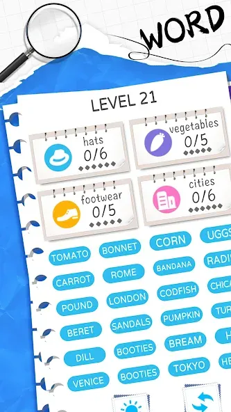 Word Sort: Association Connect (Соннект Колорс) [МОД: Много денег, Монет и Все открыто] Screenshot 1