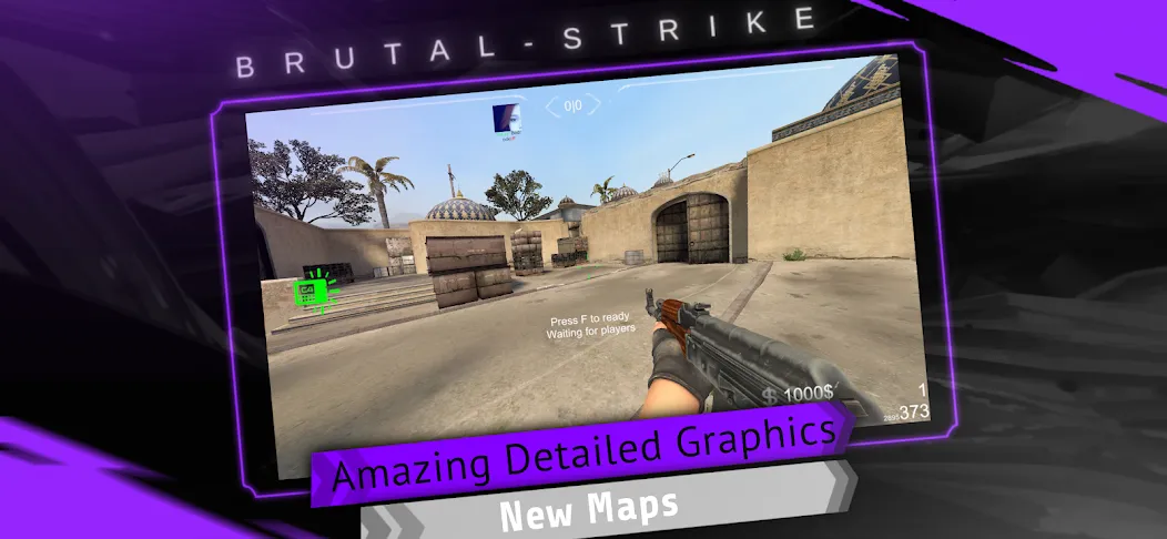 Brutal Strike (Брутал Страйк) [МОД: Все открыто, Дополнительные деньги и Меню MOD] Screenshot 1