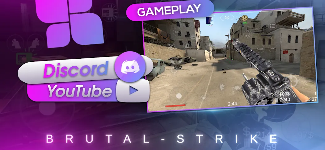 Brutal Strike (Брутал Страйк) [МОД: Все открыто, Дополнительные деньги и Меню MOD] Screenshot 2