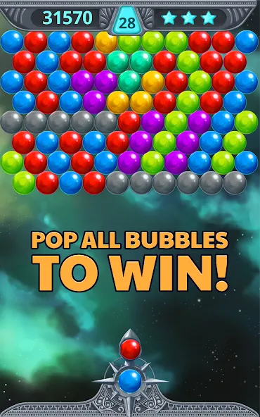 Bubble Shooter Space (Бубль шутер спейс) [МОД: Много денег, Монет и Все открыто] Screenshot 4