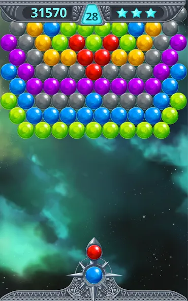 Bubble Shooter Space (Бубль шутер спейс) [МОД: Много денег, Монет и Все открыто] Screenshot 5