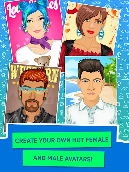 Avatar Creator App (Аватар Создатель) [МОД: Меню, Бесконечные монеты и Открытые уровни] Screenshot 1