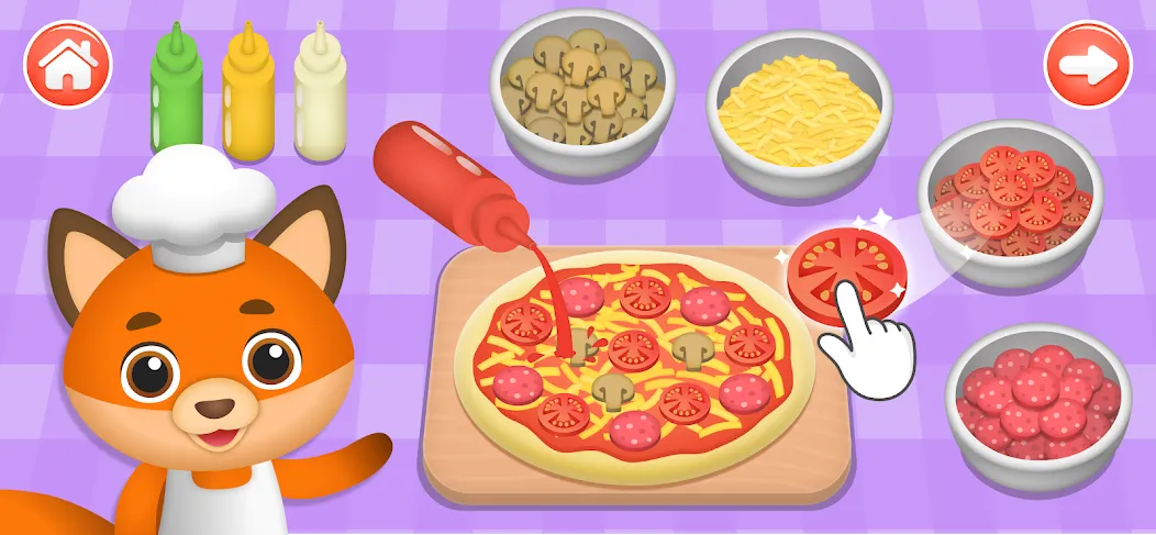 Kids Cooking Games 2+ Year Old [МОД: Деньги, Монеты и Меню MOD] Screenshot 2