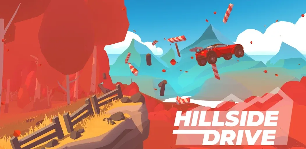 Hillside Drive: car racing (Хиллсайд Драйв Рейсинг) [МОД: Много денег, Монет и Все открыто] Screenshot 1