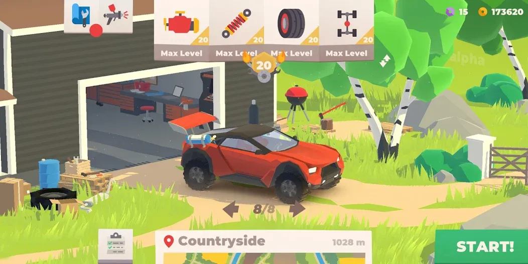 Hillside Drive: car racing (Хиллсайд Драйв Рейсинг) [МОД: Много денег, Монет и Все открыто] Screenshot 5