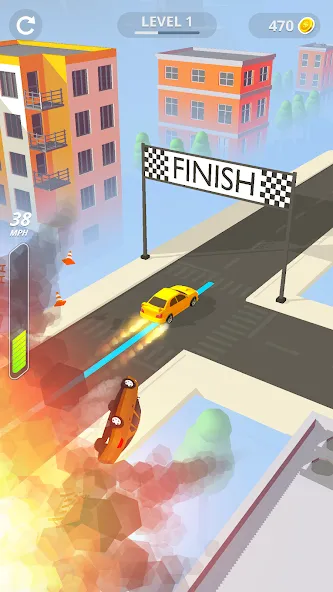 Line Race: Police Pursuit (Лайн Рейс) [МОД: Все открыто, Дополнительные деньги и Меню MOD] Screenshot 4