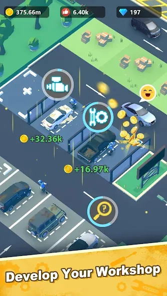 Car Mechanic Tycoon (Кар Механик Тайкун) [МОД: Много денег, Монет и Все открыто] Screenshot 3