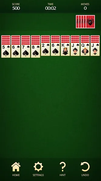 Spider Solitaire: Card Game (Спайдер Солитер) [МОД: Деньги, Монеты и Меню MOD] Screenshot 1