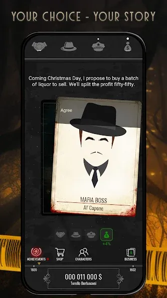 Mafia History (Зэ Хистори оф зэ Мафиа) [МОД: Много монет, Открытые уровни и Мега MOD] Screenshot 1