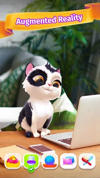 My Cat - Virtual pet simulator (Мой кот) [МОД: Много монет, Открытые уровни и Мега MOD] Screenshot 1