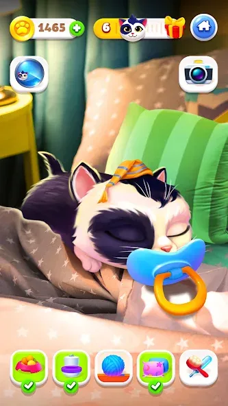 My Cat - Virtual pet simulator (Мой кот) [МОД: Много монет, Открытые уровни и Мега MOD] Screenshot 3