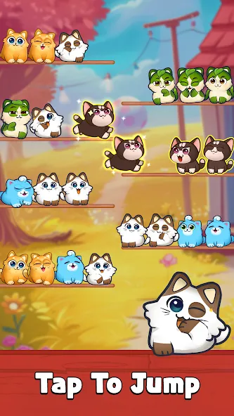 Cat Sort Puzzle: Cute Pet Game [МОД: Меню, Бесконечные монеты и Открытые уровни] Screenshot 2