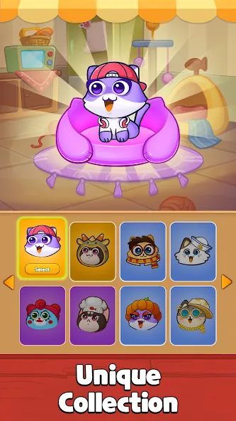 Cat Sort Puzzle: Cute Pet Game [МОД: Меню, Бесконечные монеты и Открытые уровни] Screenshot 5