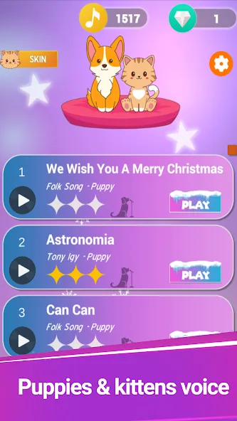 Cat Dog Music Voice (Кэт Дог Мэджик Тайлс) [МОД: Много монет, Открытые уровни и Мега MOD] Screenshot 1
