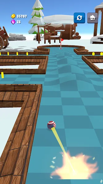Mini Golf Game - Putt Putt 3D (Мини Гольф Челлендж) [МОД: Бесконечные деньги, Монеты и Мега MOD] Screenshot 3