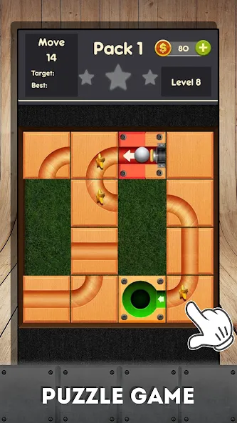 Rolling ball - slide puzzle [МОД: Бесконечные деньги, Монеты и Мега MOD] Screenshot 4