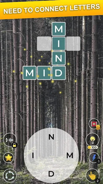 Tricky Words: Word Connect [МОД: Меню, Бесконечные монеты и Открытые уровни] Screenshot 1
