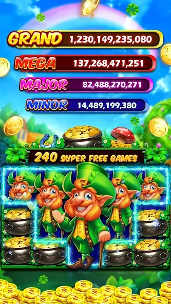 Clubillion Vegas Casino Slots (Клабиллион Вегас Казино Слотс) [МОД: Меню, Бесконечные монеты и Открытые уровни] Screenshot 1