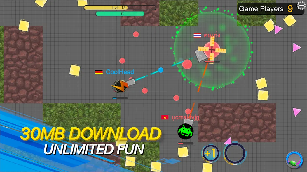 tank io games - piupiu.io [МОД: Много монет, Открытые уровни и Мега MOD] Screenshot 4